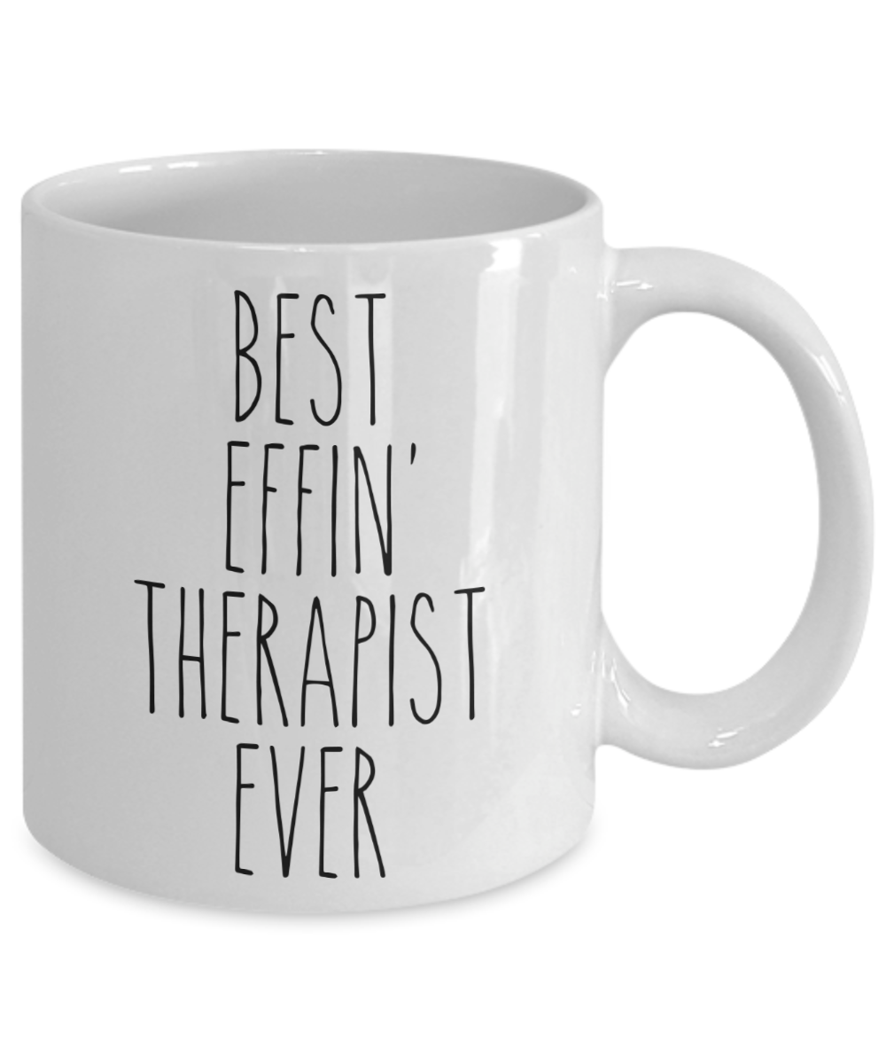 Funny Therapist Gift: Best Effin' Therapist Ever. Coffee Mug 11oz –  BackyardPeaks