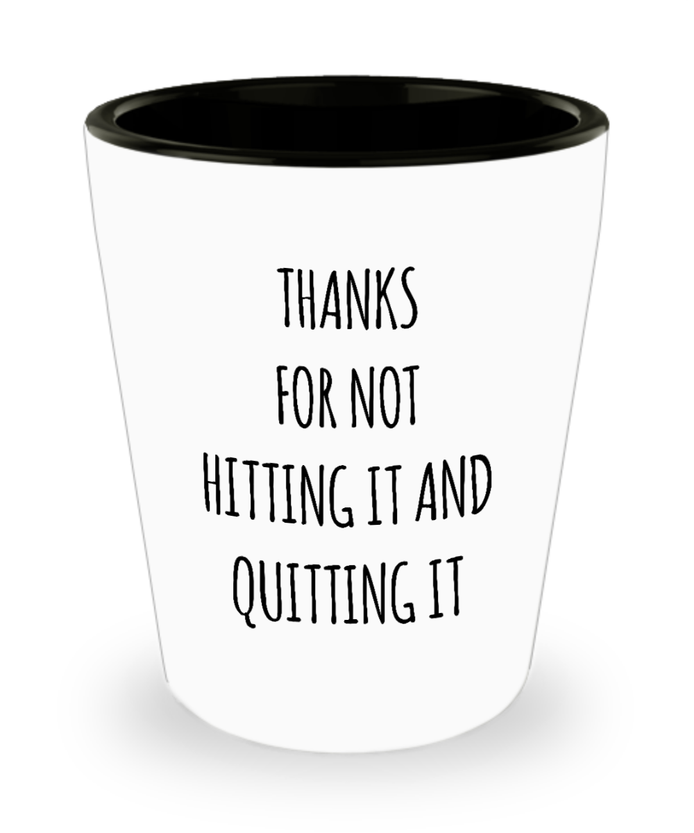 Dad Funny Tumbler Thanks For Not Hitting It And Quitting It Father's Day  Gift