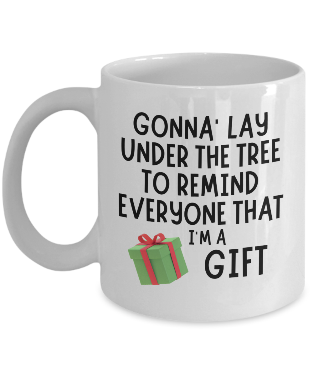 Mug, Too Cute for The Naughty List, Christmas Mugs, Funny Gift Cup