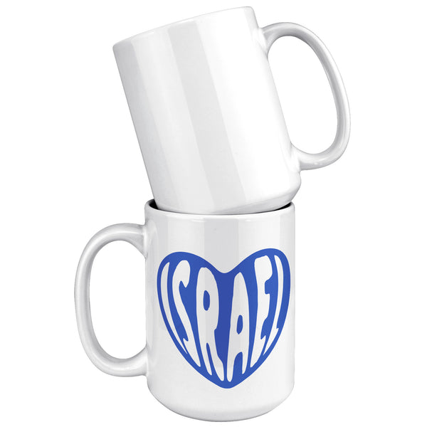 Israel Heart Mug Coffee Cup