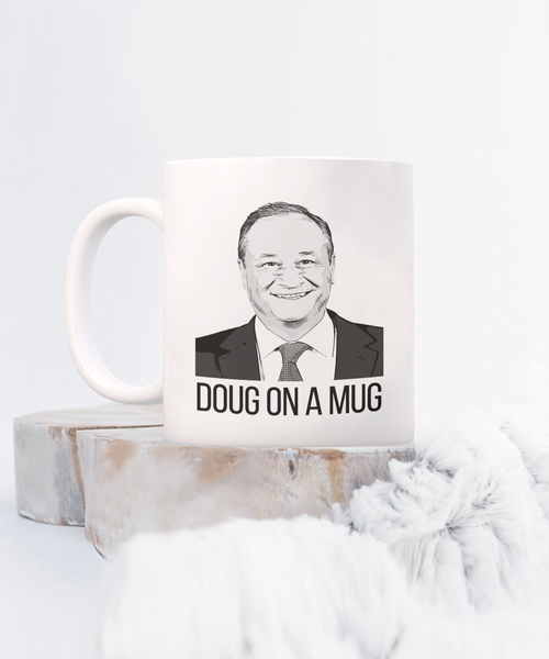 Doug Emhoff Mug, First Gentleman Coffee Cup, Kamala Harris for President Mug, Election 2024 Gifts, Democrat Mug