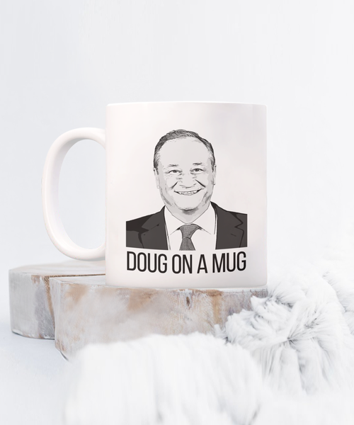 Doug Emhoff Mug, First Gentleman Coffee Cup, Kamala Harris for President Mug, Election 2024 Gifts, Democrat Mug