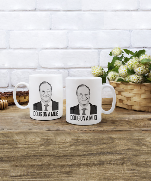 Doug Emhoff Mug, First Gentleman Coffee Cup, Kamala Harris for President Mug, Election 2024 Gifts, Democrat Mug