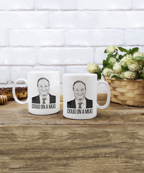 Doug Emhoff Mug, First Gentleman Coffee Cup, Kamala Harris for President Mug, Election 2024 Gifts, Democrat Mug