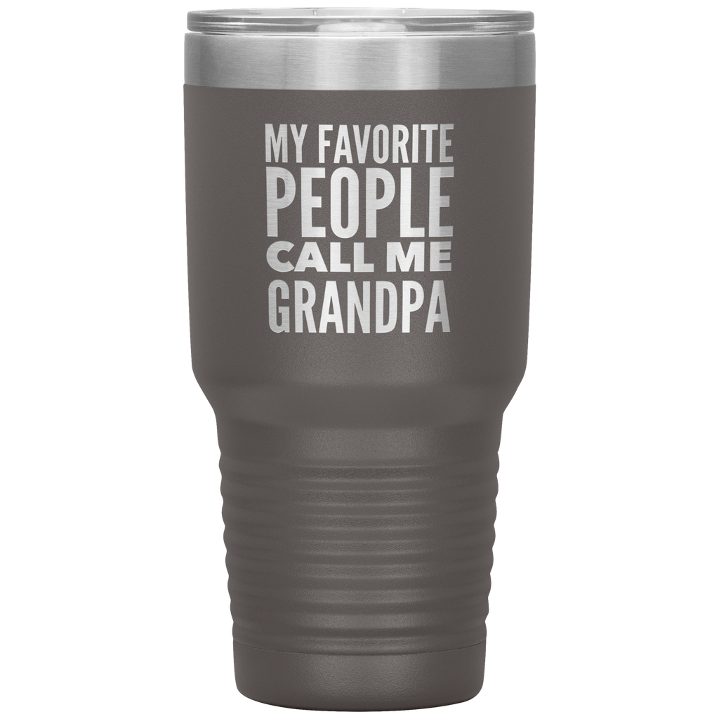 My Favorite People Call Me Grandpa Engraved YETI Rambler Tumbler