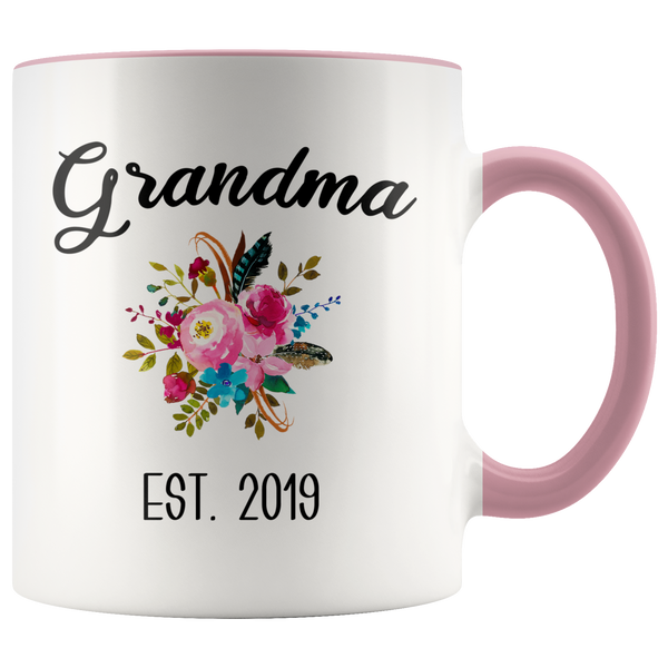 Grandma to be Mug Gifts for New Grandma Est 2019 Pregnancy Announcement for Grandparents Reveal to Grandparents