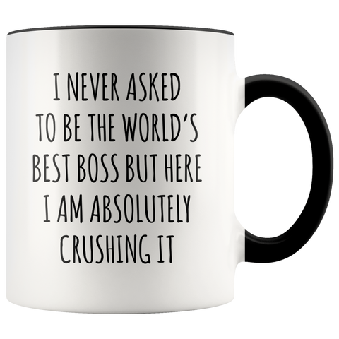 Funny Gift for Boss Gifts From Employees I Never Asked to Be the World's Best Boss Mug Coffee. Cup
