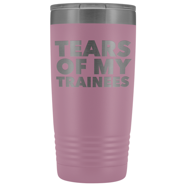 Best Work Trainer Ever Gifts Tears of My Trainees Tumbler Funny Metal Office Mug Coworker Insulated Hot Cold Travel Coffee Cup 20oz BPA Free