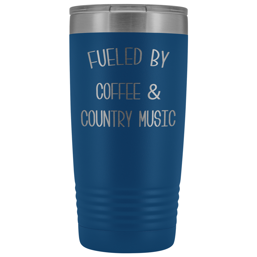 Fueled By Coffee & Country Music Tumbler Insulated Travel Coffee Cup C –  Cute But Rude