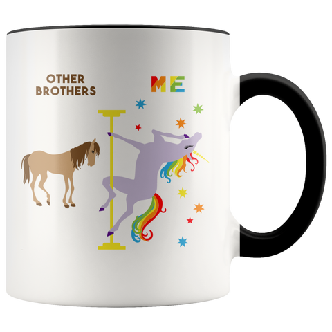 Funny Brother Gift Brother Mug Best Brother Ever Birthday Coffee Cup Pole Dancing Unicorn