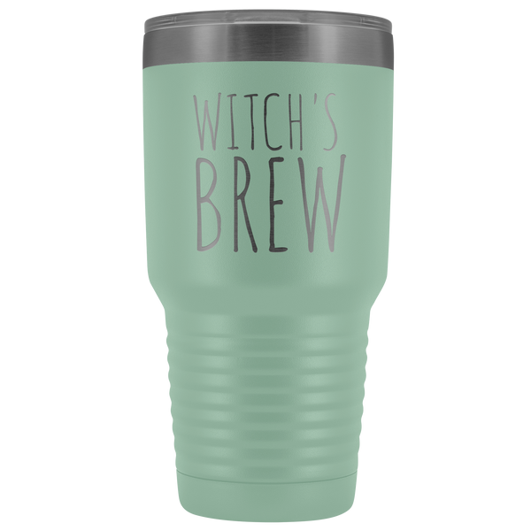 Witch's Brew Tumbler Funny Fall Halloween Gifts for Friends Metal Mug Insulated Hot Cold Travel Coffee Cup 30oz BPA Free