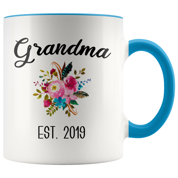 Grandma to be Mug Gifts for New Grandma Est 2019 Pregnancy Announcement for Grandparents Reveal to Grandparents