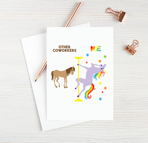 Coworker Unicorn Card