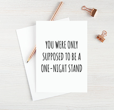 You Were Only Supposed To Be A One-Night Stand