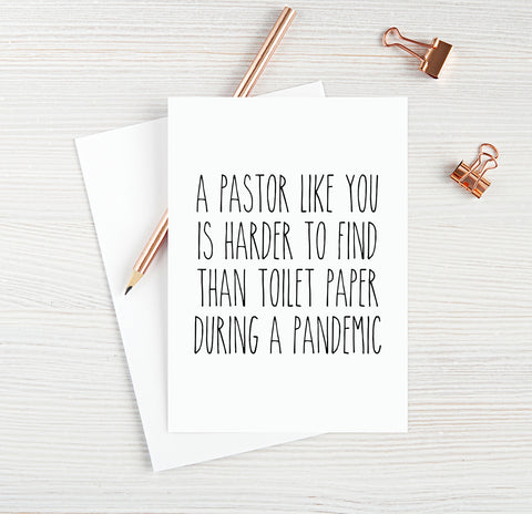 A Pastor Like You Is Harder To Find Than Toilet Paper During A Pandemic