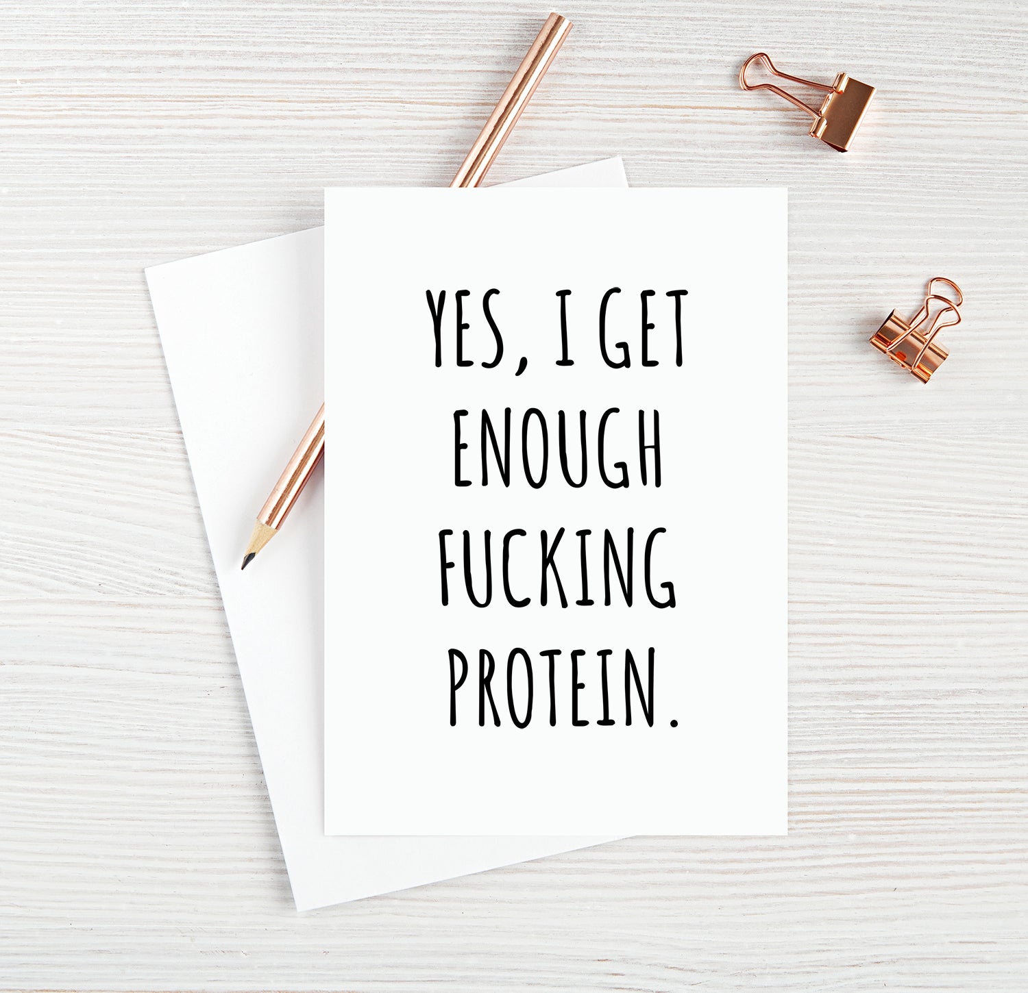 Yes, I Get Enough Fucking Protein