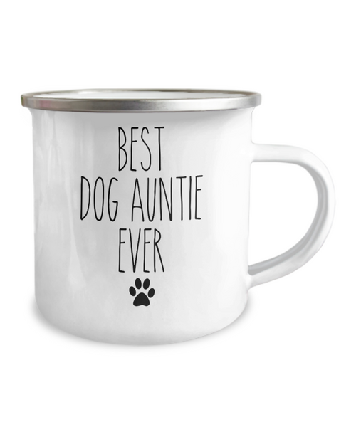 Best Dog Auntie Ever Camping Mug Coffee Cup Funny Coworker Gifts