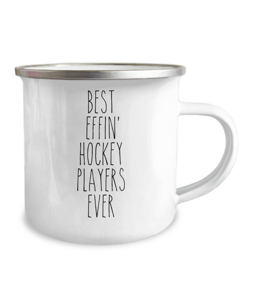 Gift For Hockey Players Best Effin' Hockey Players Ever Camping Mug Coffee Cup Funny Coworker Gifts