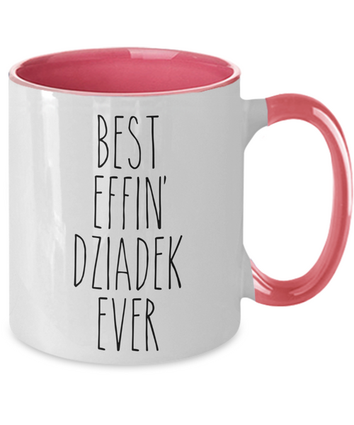 Dziadek Mug, Dziadek Gift, Dziadek, Gift From Grandkids, Best Effin Dziadek Ever Two Toned Coffee Cup