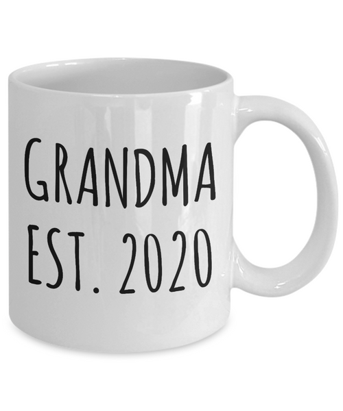 Grandma Est 2020 Mug Grandmother Reveal Gifts Coffee Cup