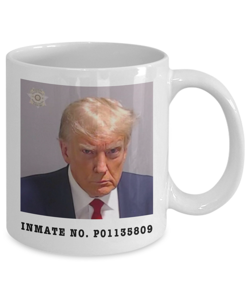 Donald Trump Mug Trump Mugshot - 11 Ounce Coffee Mug - Trump 2024 Jail  Mugshot - Coffee Cup (BLACK)