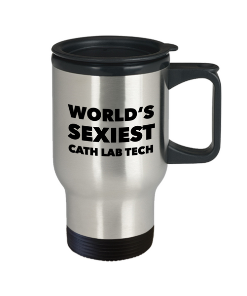 World's Sexiest Cath Lab Tech Gifts Travel Mug Stainless Steel Insulated Coffee Cup-Cute But Rude