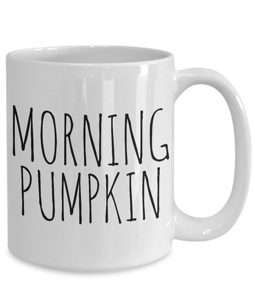 Mornin Pumpkin Mug Cute Ceramic Good Morning Coffee Cup Fall Gifts-Cute But Rude