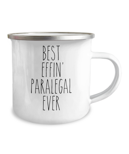 Gift For Paralegal Best Effin' Paralegal Ever Camping Mug Coffee Cup Funny Coworker Gifts