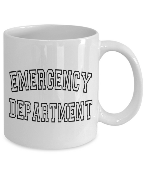 Emergency Department Mug, Emergency Room, Emergency Nurse, ER Nurse Gift, ER Nurse Coffee Cup, ED Nurse, Trauma Nurse, Emergency Medicine