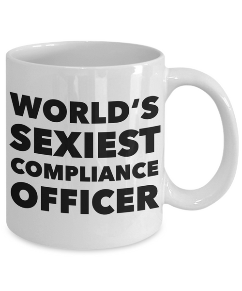 World's Sexiest Compliance Officer Mug Gift Ceramic Coffee Cup-Cute But Rude