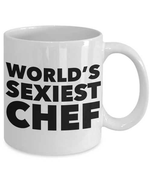 World's Sexiest Chef Mug Ceramic Coffee Cup-Cute But Rude