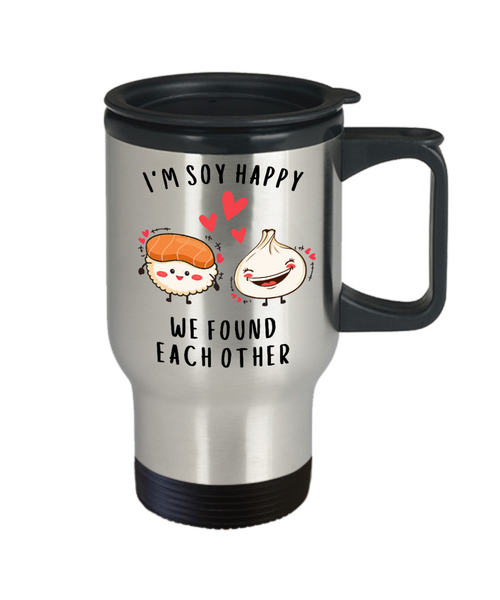 Anniversary Gift, Dating Anniversary, Newlywed Mug, 5th Anniversary, 10th Anniversary, 25th Anniversary, Sushi Gift, Kawaii Travel Mug