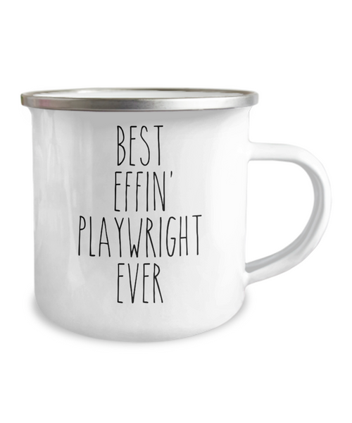 Gift For Playwright Best Effin' Playwright Ever Camping Mug Coffee Cup Funny Coworker Gifts