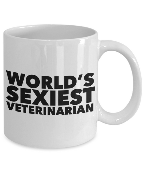 World's Sexiest Veterinarian Mug Ceramic Coffee Cup Gifts for Veterinarian-Cute But Rude