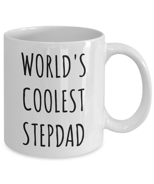 Stepdad Gift Idea Gifts for Step Dad Stepparent Stepfather Fathers Day Gift Second Dad Mug World's Coolest Stepdad Coffee Cup-Cute But Rude