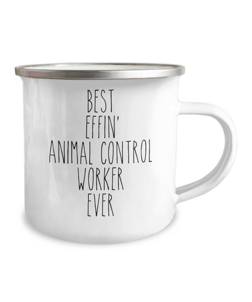 Gift For Animal Control Worker Best Effin' Animal Control Worker Ever Camping Mug Coffee Cup Funny Coworker Gifts