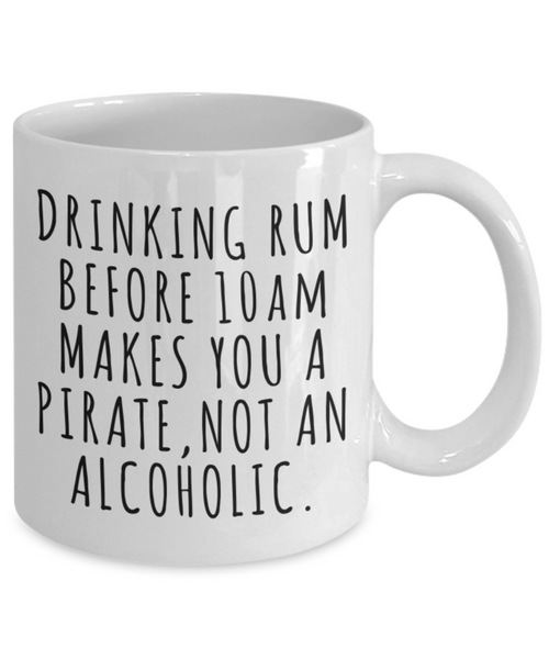 Funny Rum Lover Gift Idea Quote Mug Coffee Cup-Cute But Rude