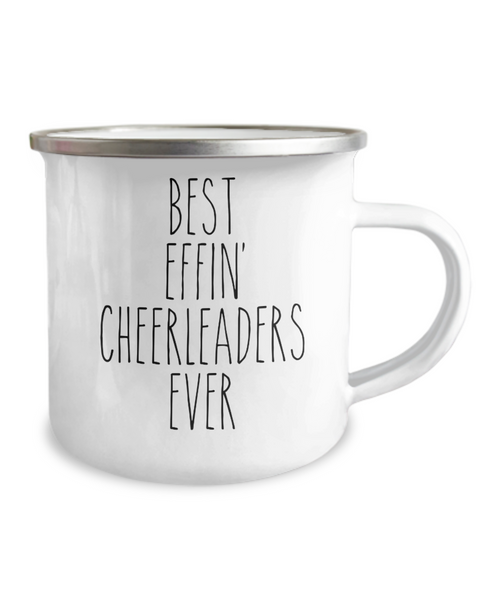 Gift For Cheerleaders Best Effin' Cheerleaders Ever Camping Mug Coffee Cup Funny Coworker Gifts