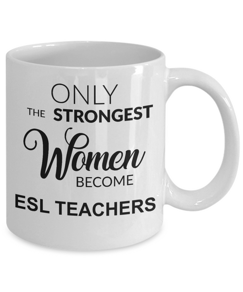 ESL Teacher, Esl Gifts, Back to School, English Teacher Gift, ESL Mug Coffee Cup Gift for Women