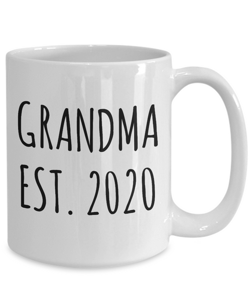 Grandma Est 2020 Mug Grandmother Reveal Gifts Coffee Cup