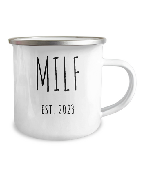 MILF 2023 Metal Camping Mug Coffee Cup Funny Gift