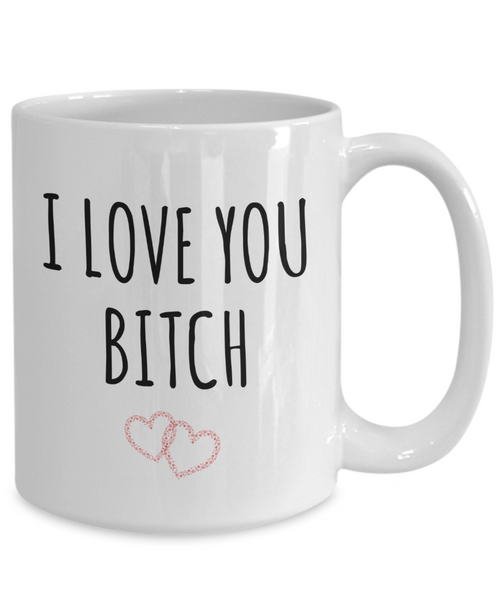 Galentines Day Mug I Love You Bitch Coffee Cup-Cute But Rude