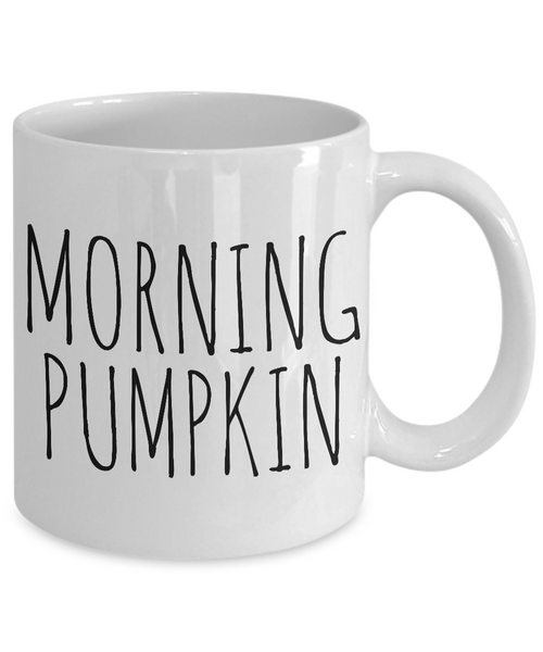 Mornin Pumpkin Mug Cute Ceramic Good Morning Coffee Cup Fall Gifts-Cute But Rude