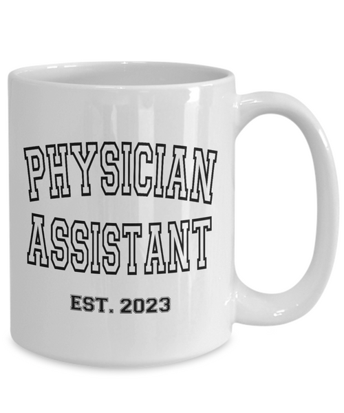 Physician Assistant, Est 2023, Physician Assistant Mug, Physicians Assistant, Medical Assistant, PA Graduation Gift, PA Gift, PA School Gift, Retro Coffee Cup