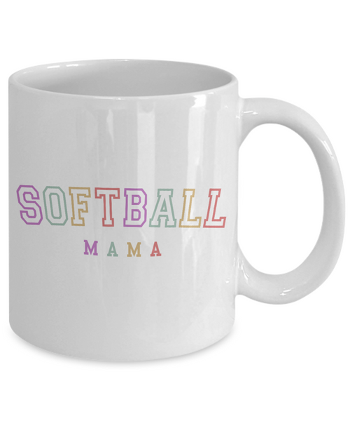 Softball Mama, Softball Mom, Softball Mug, Softball Cup, Softball Coach Gift, Softball Mom Mug, Gift for Mom, Mother's Day