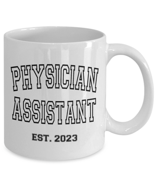 Physician Assistant, Est 2023, Physician Assistant Mug, Physicians Assistant, Medical Assistant, PA Graduation Gift, PA Gift, PA School Gift, Retro Coffee Cup