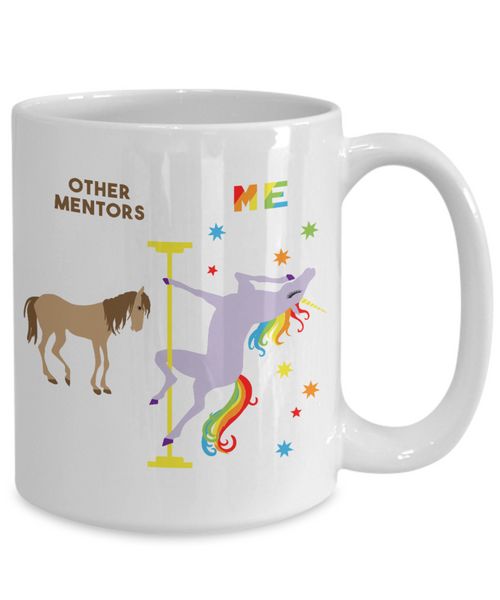 Mentor Gift for Mentor Appreciation Thank You Mentor Teacher Mug Other Mentors vs. Me Rainbow Unicorn Coffee Cup