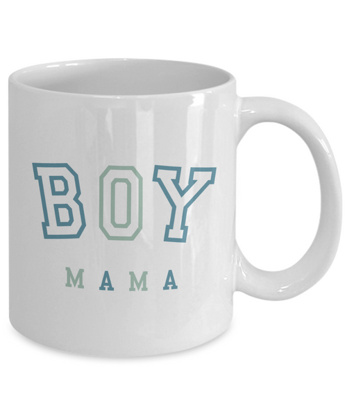 Boy Mama Mug, Mom of Boys, Expectant Mom Gift, Maternity Mug, Mother's Day Gift, Pregnancy Gift, To Mom From Son, Baby Shower Coffee Cup