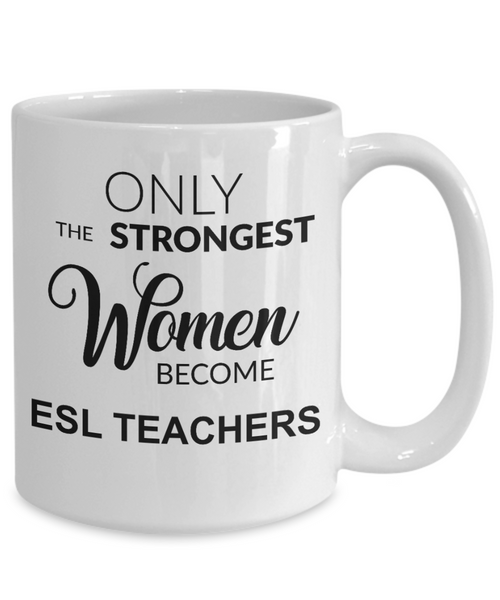 ESL Teacher, Esl Gifts, Back to School, English Teacher Gift, ESL Mug Coffee Cup Gift for Women