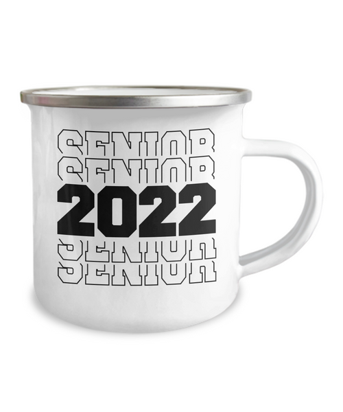 Senior 2022 Camping Mug Coffee Cup Funny Coworker Gifts